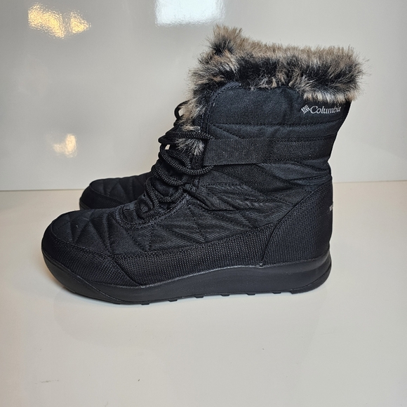 Columbia Women's Black Quilted Winter Boots Size 10.5 - Picture 5 of 11
